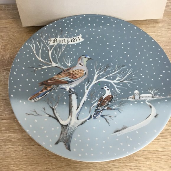 Haviland Limoges France 1971 Christmas Collector Plate Vintage - Picture 2 of 12